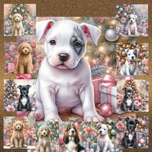 Pastel Christmas Pups 11