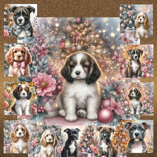 Pastel Christmas Pups 12