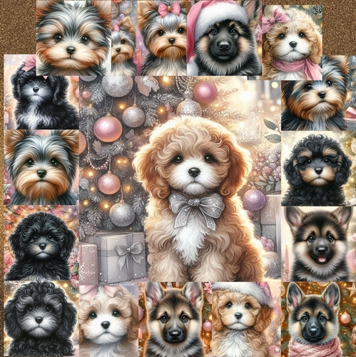 Pastel Christmas Pups 14