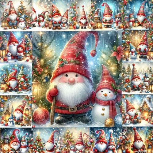 Christmas Gnome Friends 