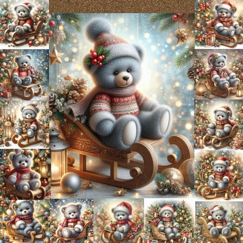 Christmas Sleigh Bear