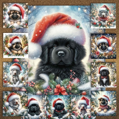 Festive Snow Forest Pups 1