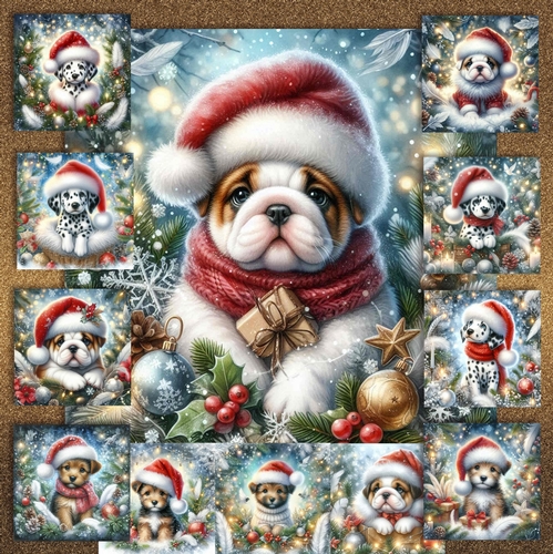Festive Snow Forest Pups 3