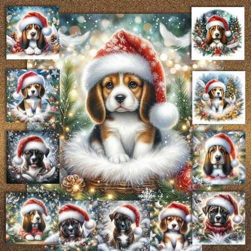 Festive Snow Forest Pups 9