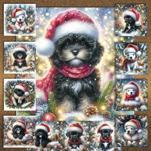 Festive Snow Forest Pups 10