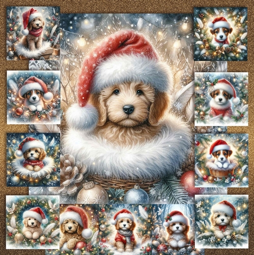 Festive Snow Forest Pups 11