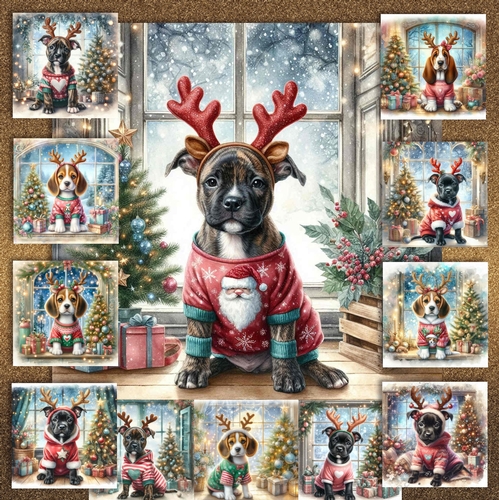 Christmas Antler Pups 6