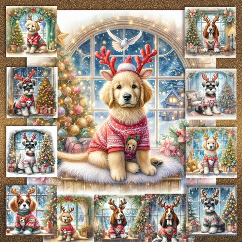Christmas Antler Pups 7