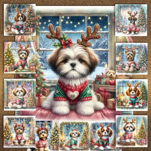 Christmas Antler Pups 8