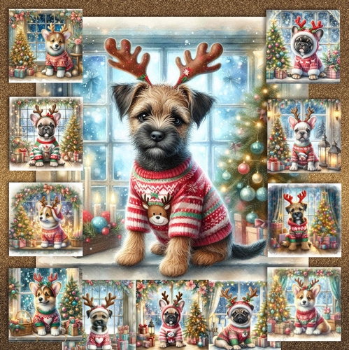 Christmas Antler Pups 10
