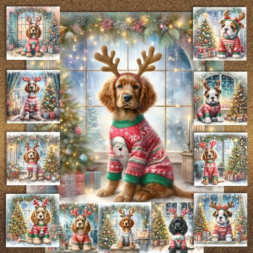 Christmas Antler Pups 13