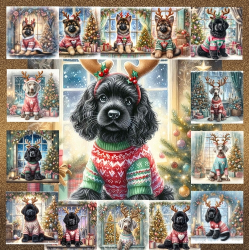 Christmas Antler Pups 14