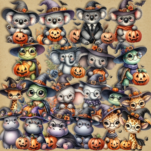 Halloween Animal Clipart
