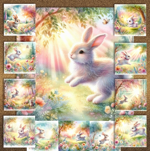 Summer Meadow Rabbits