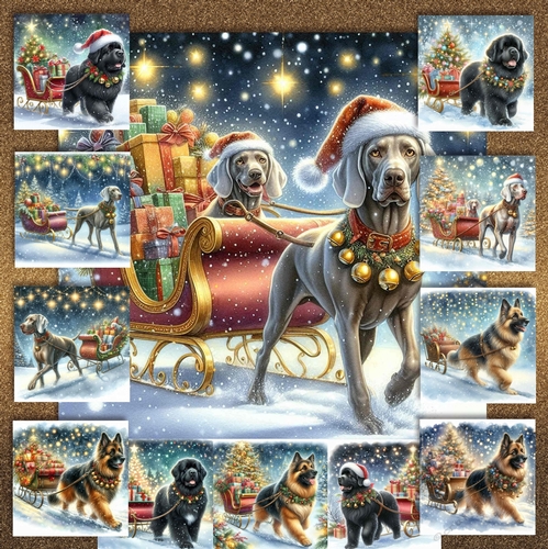 Jingle Bell Sleigh Dogs 1