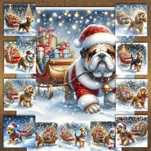 Jingle Bell Sleigh Dogs 3