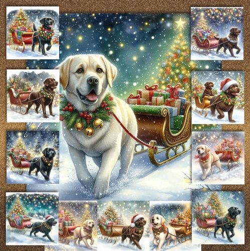 Jingle Bell Sleigh Dogs 4