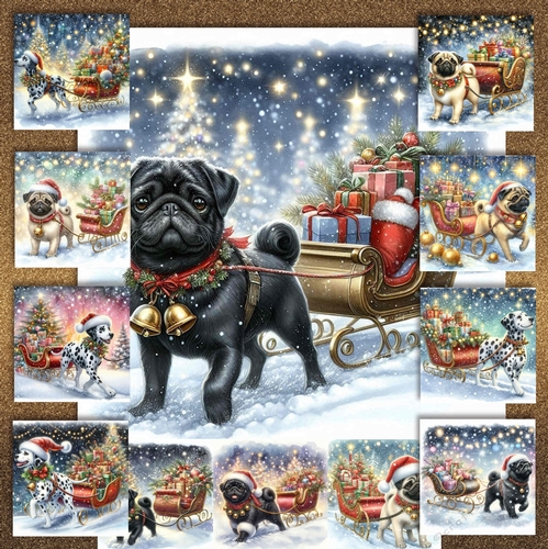 Jingle Bell Sleigh Dogs 5