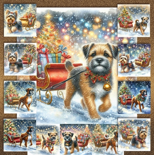 Jingle Bell Sleigh Dogs 7