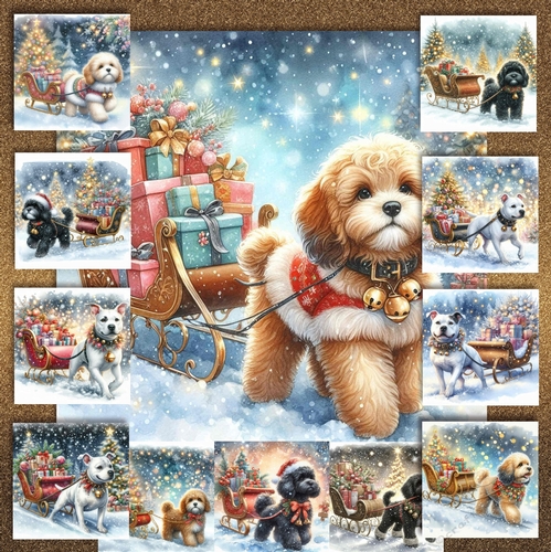 Jingle Bell Sleigh Dogs 11