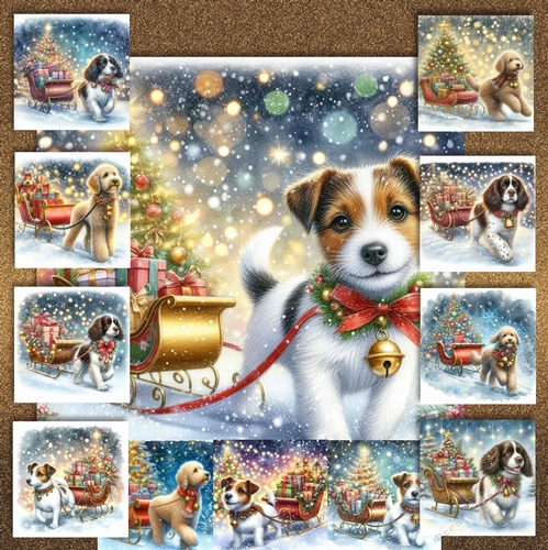 Jingle Bell Sleigh Dogs 12