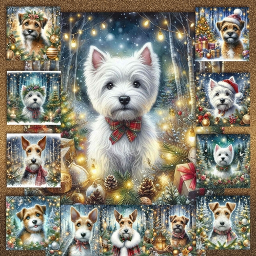 Festive Forest Dogs 6