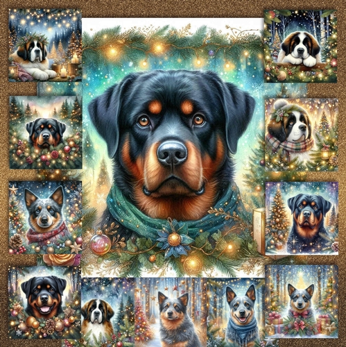 Festive Forest Dogs 9