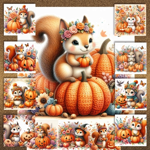 Pumpkin Squirrel 