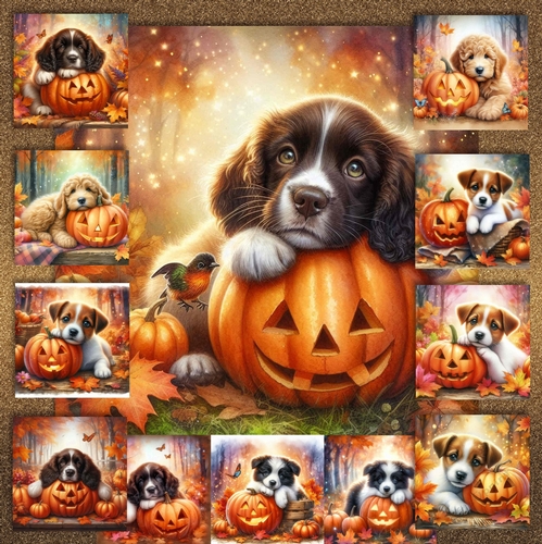 Pumpkin Forest Dogs 3