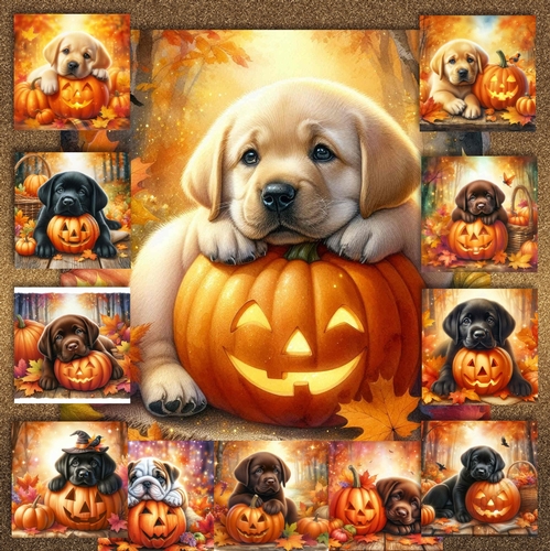 Pumpkin Forest Dogs 11