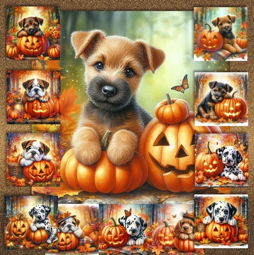 Pumpkin Forest Dogs 12