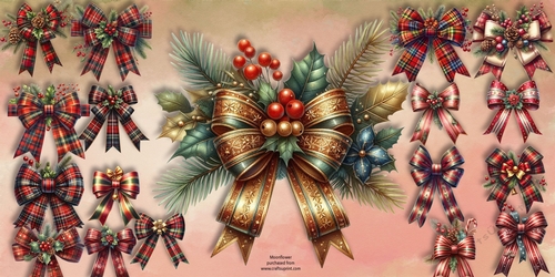 Christmas  Bow  Clip Art