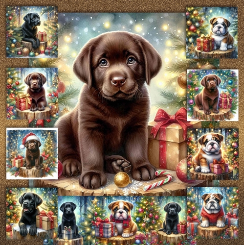 Christmas Tree Stump Pups 4