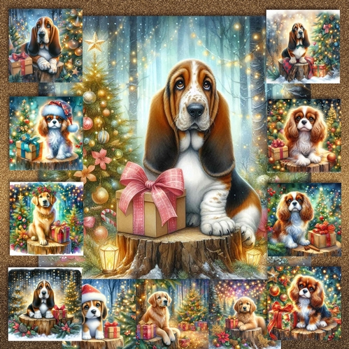 Christmas Tree Stump Pups 9