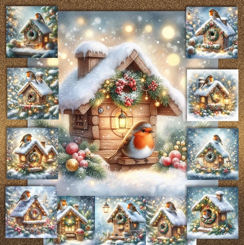 Christmas Robin House