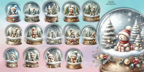 Teddy Snow Globes