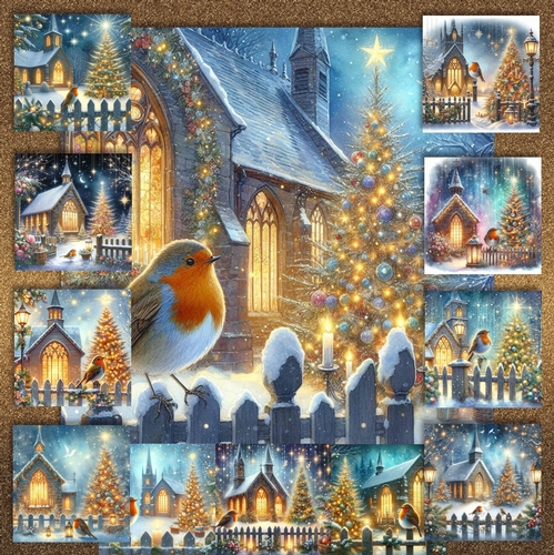 Christmas Church Robin 