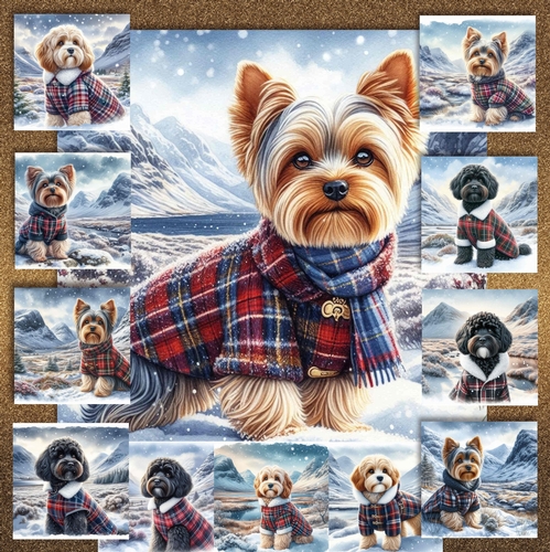 Highland Winter Walk Dogs 2