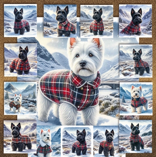 Highland Winter Walk Dogs 5