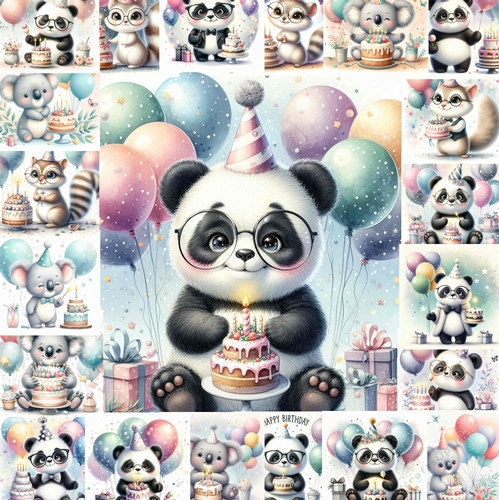 Mixed Birthday Animals