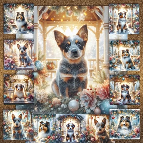 Christmas Gazebo Pups  2
