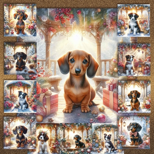 Christmas Gazebo Pups  3