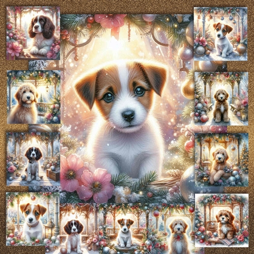 Christmas Gazebo Pups  4