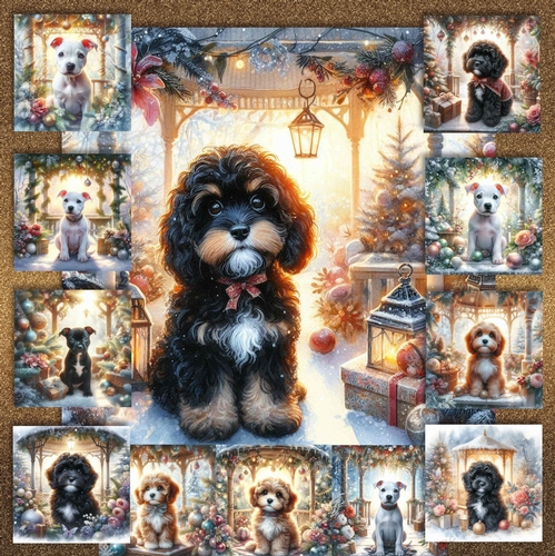 Christmas Gazebo Pups  5