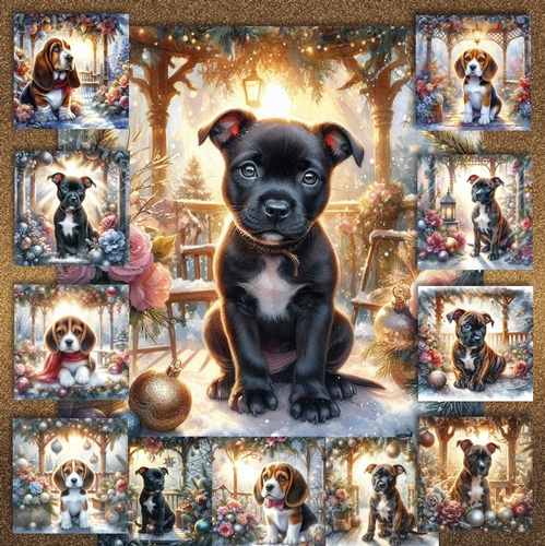 Christmas Gazebo Pups  6