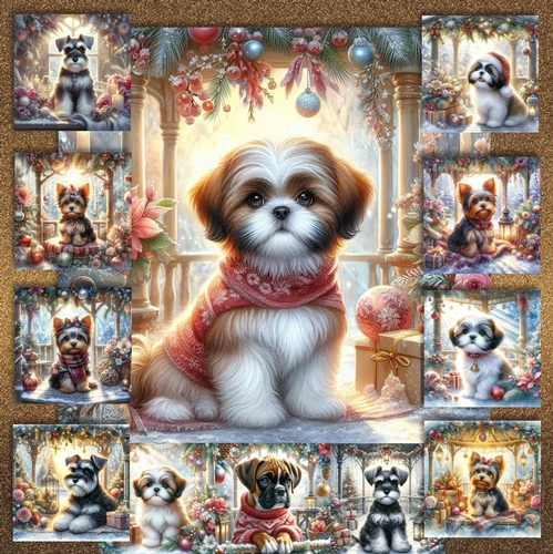 Christmas Gazebo Pups 8