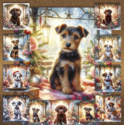 Christmas Gazebo Pups 12