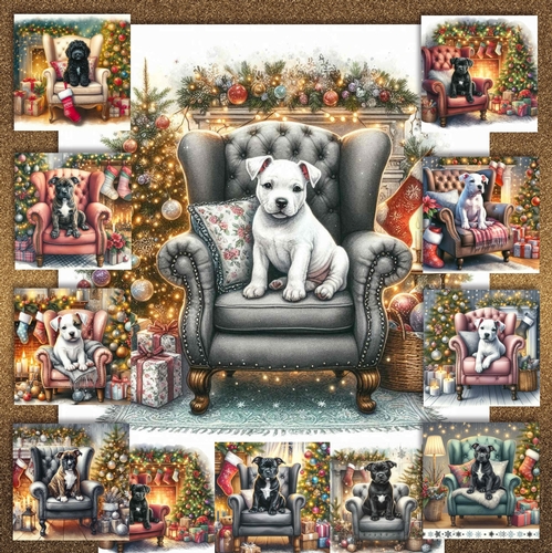 Christmas Chair Pups 11