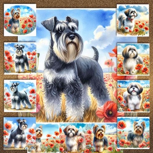 Poppy Field Dogs 8