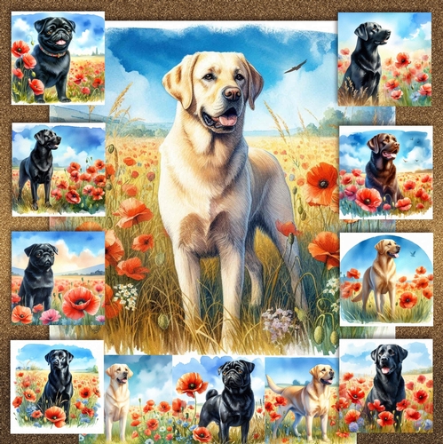 Poppy Field Dogs 11